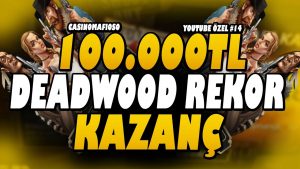 CasinoMafioso | 100.000 XNUMX TL BIGWIN REKOR KAZANÇ DEADWOOD | SLOT #rulet #blackjack #casino bonus