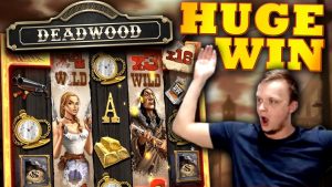MEGA duża WYGRANA na automacie Deadwood!