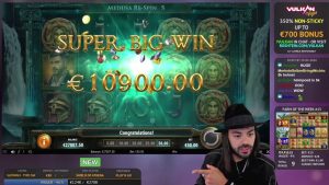 Roshtein Shield of Athena duża Wygraj 15250 € - Kasyno online Bonusy wewnętrzne