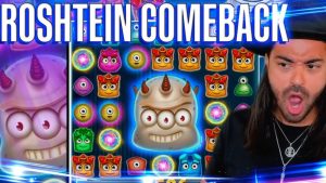 ROSHTEIN Comeback on twitch - Mega Win på Reactoonz-kortplatsen