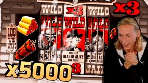 Super WIN x5000 på DEADWOOD (Nolimit metropol) - casinobonus Slots stora vinster