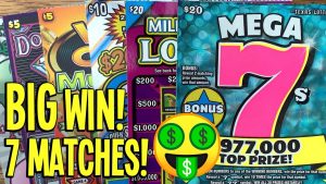 🤑 stort VINNA! 7 MATCHES! 💰 roman TICKET Do-Over 💎💎 20 Mega 7s! 💵 TEXAS Lottery Scratch Offs