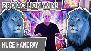 🦁 JACKPOT HANDPAY på Zodiac king of beasts Slots ➕ Win Win Win på DRAGON LINK