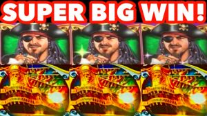 ** SUPER duża WYGRANA! ** RETRIGGER! Statek piracki * WMS * Bonus na automacie wygrywa!