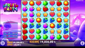 FruitParty l Bu Oyun Delirmiş Aga Yine Patlattık, duża premia za wygraną # kasyno #slot