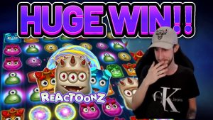 ENORM VINN! REACOONZ stor WIN - casinobonus Slots från Casinodaddy LIVE aktuell