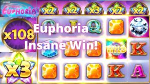 Insane Win på Euphoria! Massiv multiplikator! stor vinst!
