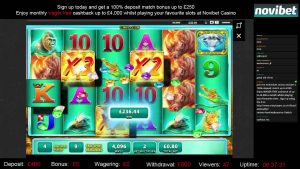 Rasande noshörning stor Win | WMS | Novibet casinobonus