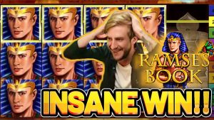 SZALONA WYGRANA! Duża wygrana RAMSES - zakład 5 € na automacie kasynowym od CASINODADDY