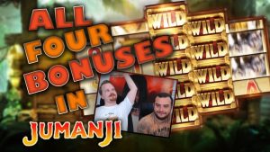 Slot Jumanji - Wszystkie 4 bonusy (nie duża wygrana)