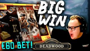 Niespodziewana duża wygrana w Deadwood (zakład 60 €)