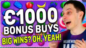 duży BONUS 1000 € ZAKUPY: cukierkowata BONANZA, KRAKEN wraz z partią polityczną FRUIT