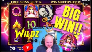span Retriggers! stor vinst från Madame Destiny Slot !!