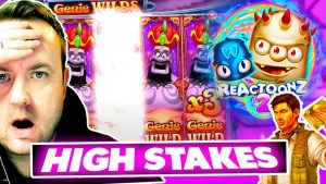 Jag försökte HIGH STAKES Slots samt fick en stor WIN !!! * ENORM * Reactoonz 2 + oculus av Horus