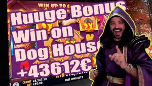 Roshtein Huuge Bonus Win on Canis familiaris House 43612 € - Bonus w kasynie online Duże wygrane automaty do gry