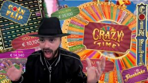 Roshtein vs Crazy Time & Mega Ball (stora vinster och roliga ögonblick)