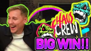 duża WYGRANA !! CHAOS CREW duża WYGRANA - 2 € BONUS zakupu na automacie bonusowym kasyna od CasinoDaddys