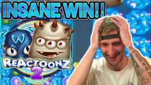 SZALONA WYGRANA !! REACTOONZ 2 DUŻA WYGRANA - WYSOKIE ZAKŁADY 20 € NA SLOTU bonusowym kasyna od CasinoDaddys flow