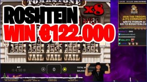 Roshtein Wygraj 122.000 € na automacie Tombstone - Insane Casino Bonus Duże wygrane