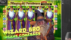 stor VINN !!!! Rings of Fortune - casinobonusspel - bonussamling (casinobonusautomater)