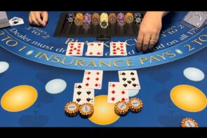 Blackjack | $300,000 purchase inwards | EPIC HIGH ROLLER casino bonus SESSION! SPLITTING 6’s FOR $200,000 TO WIN large