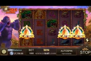 JUNGLE manlike mortal monarch large BONUS 3 SCATTER  large WIN