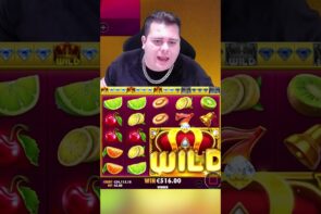 Juicy Fruits?Scaraveos large Win??#shorts #casino bonus #slots #gambling