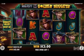 Pulsz casino bonus Slot Bonus. Heist for the Golden Nuggets.  large Win!