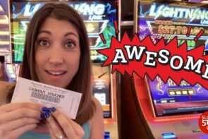 BOOM! ? large WIN on Lightning Link Slot Machine inward Las Vegas #slots #vegas