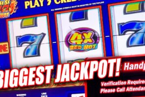 HUGE WIN! HIGH boundary SIZZLING 7 WITH MULTIPLIER JACKPOT ON THIS HIGH boundary SLOT MACHINE