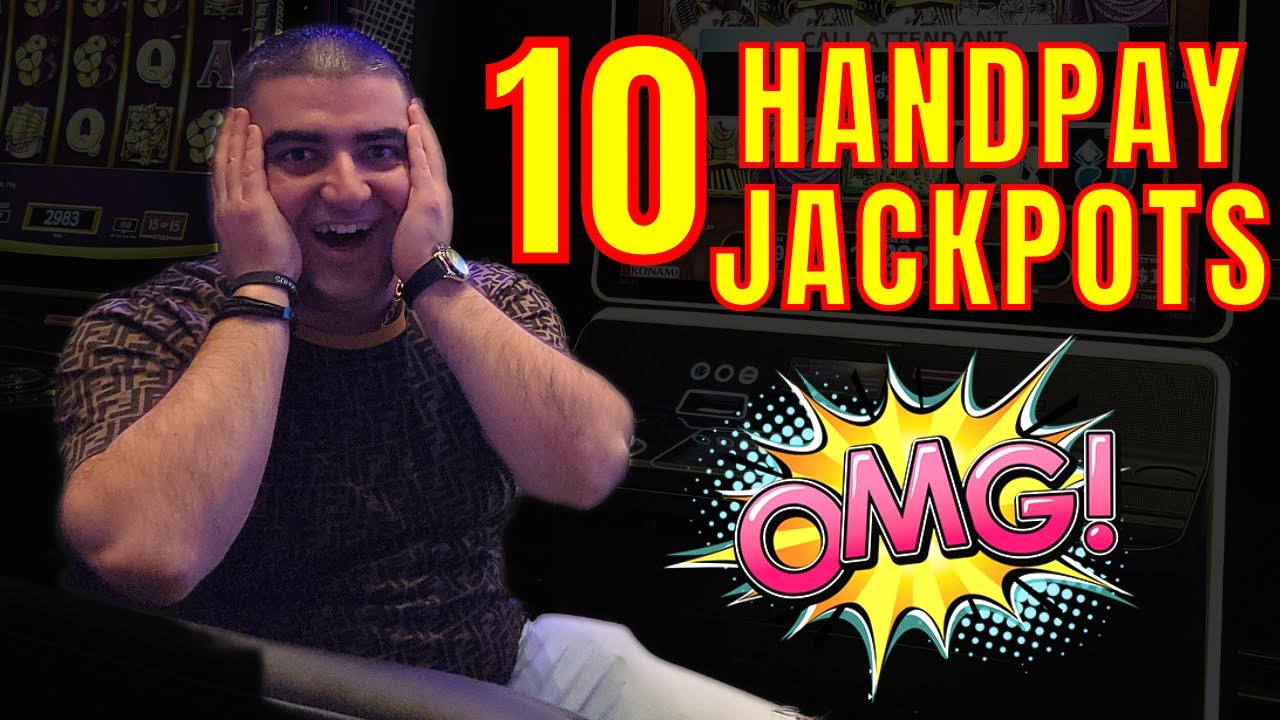 I Won 10 HANDPAY JACKPOTS On High boundary Slots inwards