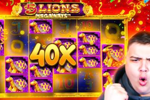 INSANE PREMIUM connectedness On 5 LIONS MEGAWAYS!! (HUGE WIN)