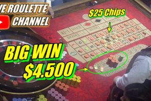 ?LIVE ROULETTE |? large WIN ?4.500 inwards Las Vegas casino bonus ? $25 Chips Bets Exclusive ✅ 2023-09-12