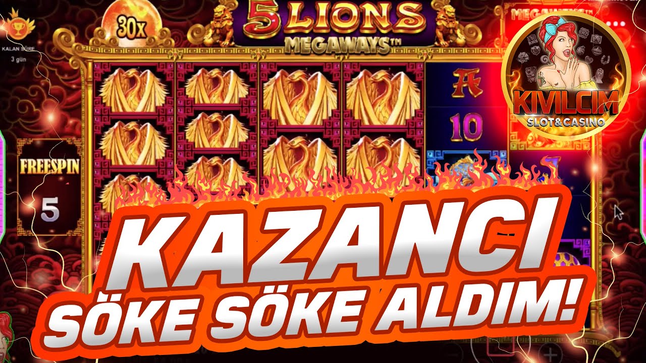 MEGAWAYS SLOT OYUNLARI | 5 lions megaways [ BİG WİN