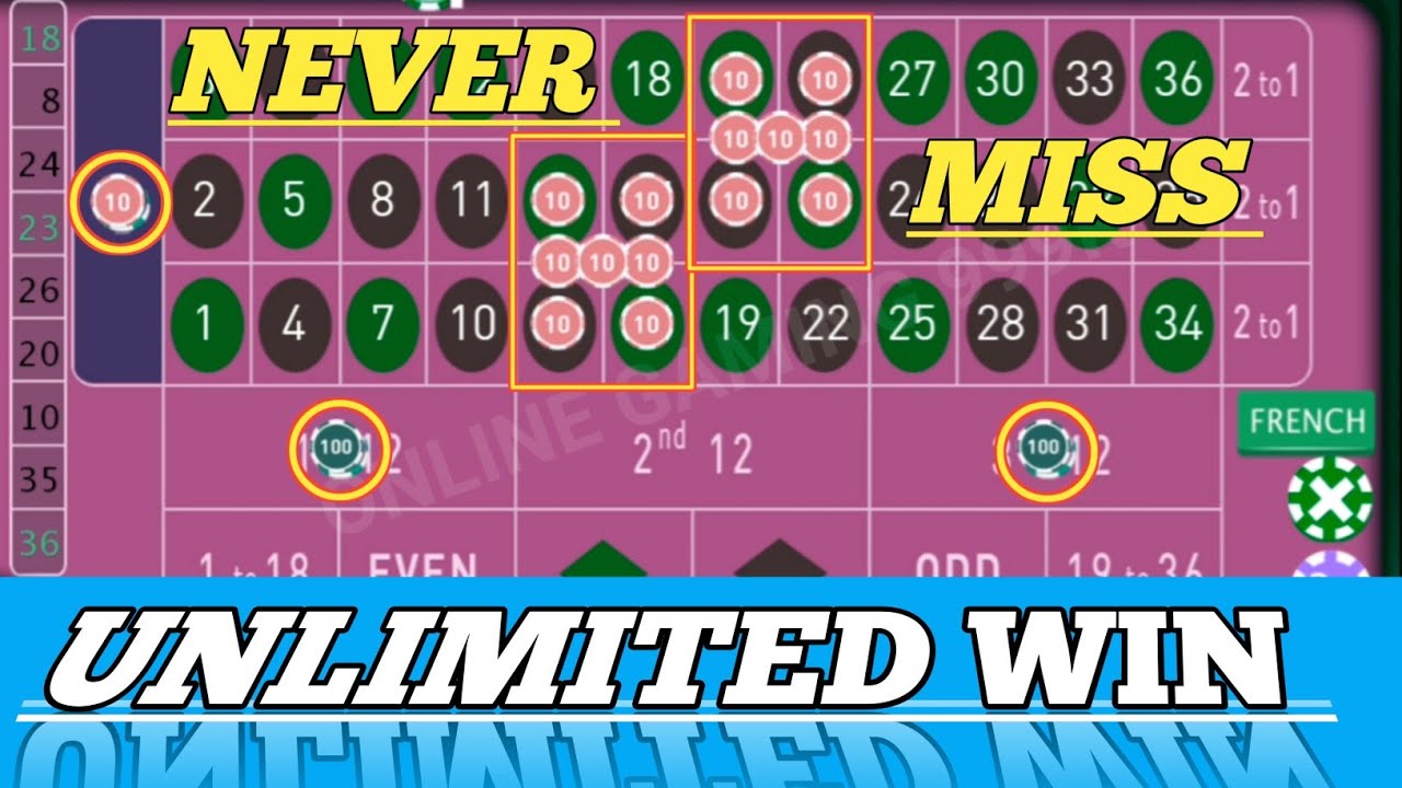 NEVER MISS Unlimited Win Strategy / Roulette Strategy TO Win