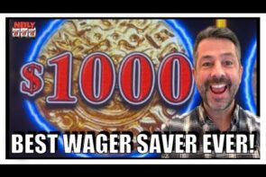 OMG HUGE WIN on a Wager Saver on DOLLAR tempest Slot Machine!