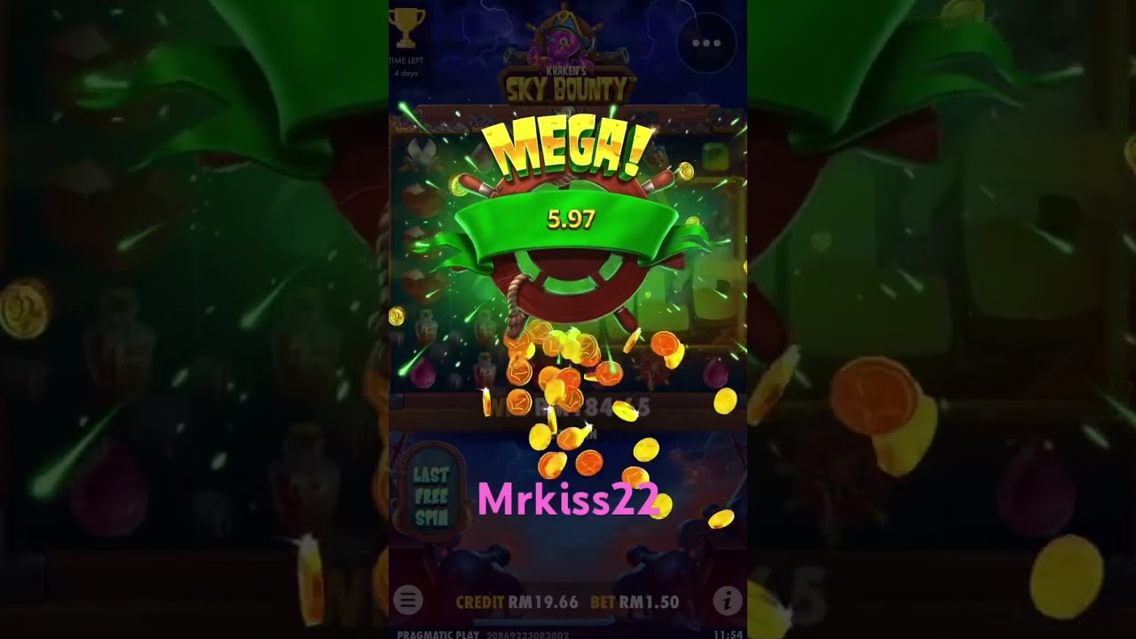 Pragmaticplay sky bounty large win at mrkiss22 #mrkiss #bigwin #casino