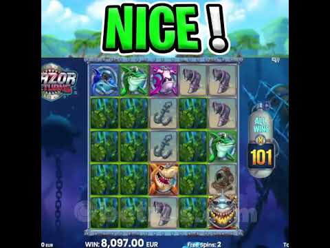 RAZOR RETURNS SLOT ?? MEGA MULTIPLIER large WIN #betzus #casino