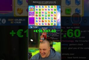 Streamer didn't view *large WIN* on gem Rush (Slot) ? #shorts