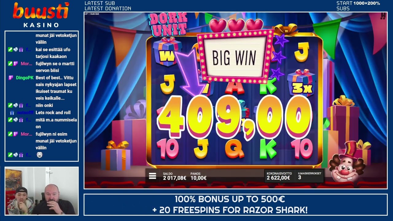 Super Nice Gift Bonus!! large Win From Dork Unit Slot!!