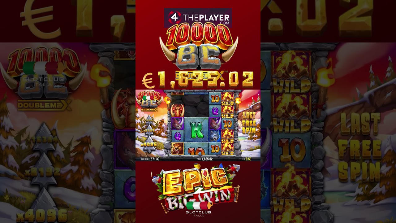 large WIN su 10000 BC di 4ThePlayer|?SLOT lodge ITALIA