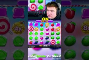 large striking On sweetness BONANZA!! (BONUS BUYS) #slots #casino bonus #sweetbonanza #shorts