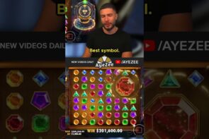 AYEZEE large WIN ON GEMS BONANZA!! #shorts