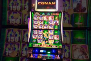CONAN with the dark-green Evil guy for the large win #amusement #casino bonus #slots #money  #fyp