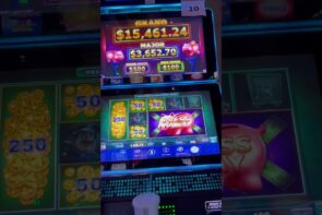 Couldn’t believe this landed Piggy Bankin for the large Win #casino bonus #slots #winner