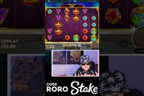 HITTING large WIN ON GATES OF OLYMPUS!!  #stake #casino bonus #shortsyoutube