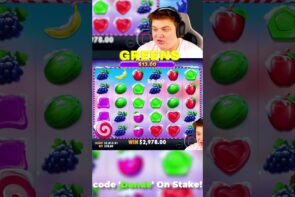 HUGE 50X MULTI On sugariness BONANZA XMAS!! (BONUS BUYS) #slots #casino bonus #sweetbonanzaxmas #shorts