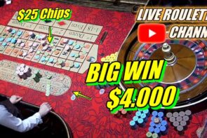 ? LIVE ROULETTE | ? large WIN ?4.000 inwards Las Vegas casino bonus ? $25 Chips Bets Exclusive ✅ 2023-10-09