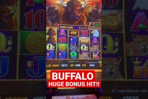 BUFFALO HUGE LINE striking!!! #slots #buffalo #bonus #lucky  #bigwin  #winning  #casino bonus  #fun #jackpot