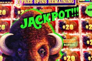 BUFFALOOOO JACKPOT!!! #LasVegas #casino bonus #SlotMachine
